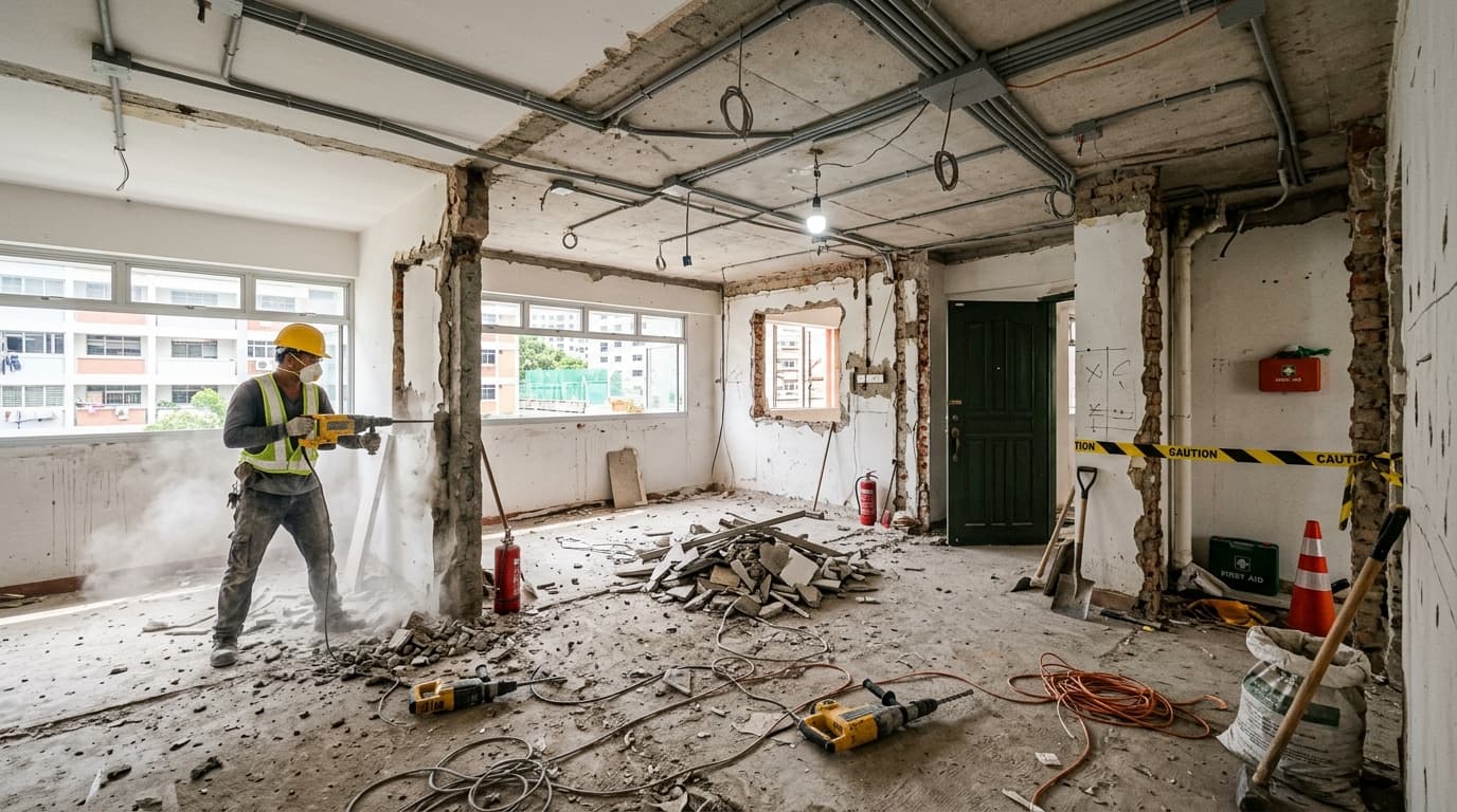4-Room BTO Full Home Makeover Before