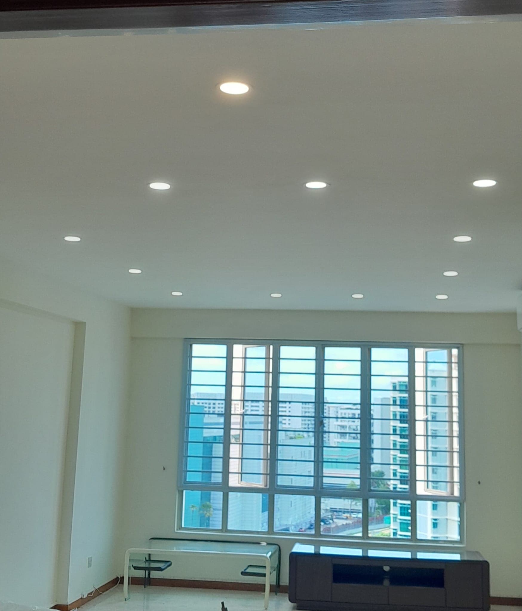 Living Hall False Ceiling & Cove Lighting Pelmet (After Renovation)