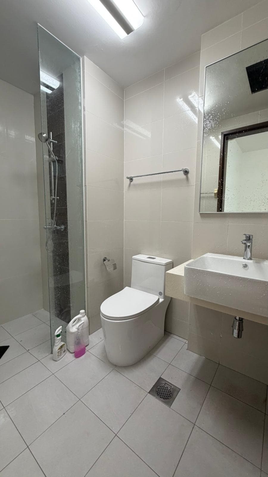 Executive Bathroom Waterproofing & Modern Mosaic Tiling (After Renovation)